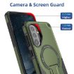 Samsung Galaxy A36/A56 5G Armor MagSafe Holder Case Army Green - 4