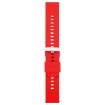 Red 18mm Silicone Watch Band with Solid Color Steel Buckle - 2