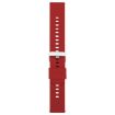 Wine Red 18mm Silicone Watch Band with Steel Buckle - Solid Color - 2