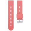 18mm Coral Silicone Watch Band with Steel Buckle - 1