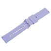 Lavender Purple 19mm Silicone Watch Band with Steel Buckle - 3