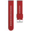 Wine Red 19mm Silicone Watch Band with Steel Buckle - 1