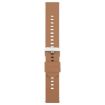 Brown 20mm Silicone Watch Band with Steel Buckle - Solid Color - 2