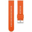 Bright Orange 20mm Silicone Watch Band with Steel Buckle - 1