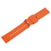 Bright Orange 20mm Silicone Watch Band with Steel Buckle - 3
