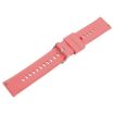 Coral 20mm Silicone Watch Band with Steel Buckle - Solid Color - 3