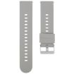 22mm Grey Silicone Watch Band with Steel Buckle - 1