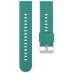 Dark Green 22mm Silicone Watch Band with Steel Buckle - 1