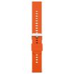 Bright Orange 22mm Silicone Watch Band with Steel Buckle - 2