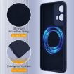 Moto G35 5G Shockproof Silicone Magsafe Case - Navy Blue - 7