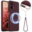 Moto G35 5G Shockproof Silicone Magsafe Case - Plum Color - 1