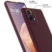 Moto G85/S50 Neo 5G Shockproof Silicone Magsafe Case - Plum Color - 6