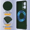 Motorola Moto G34/G45 5G Shockproof Silicone Magsafe Case Dark Green - 7