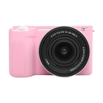 Sony ZV-E10 II/ZV-E10M2 Pink Glossy Silicone Protective Case - 1