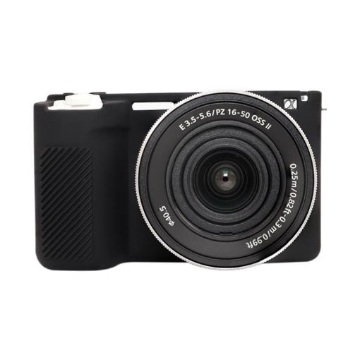 Sony ZV-E10 II/ZV-E10M2 Black Glossy Silicone Protective Case - 1