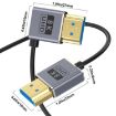 Coiled 0.7m HDMI 2.1 Cable 8K 48Gbps Right Bend Coaxial Port - 2