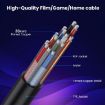 Coiled 0.7m HDMI 2.1 Cable 8K 48Gbps Up to Up Elbow Coaxial - 5