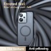 Realme 14/14T/Neo7x Armor MagSafe PC Hybrid TPU Case - Frosted Black - 9
