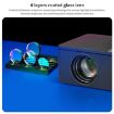 AUN A32 Smart Projector 1280x720P 200ANSI D3100 CPU, UK Plug, Black - 7
