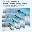 H88 4K Thumb Sports Camera Mini WiFi, Simple Version White - 4
