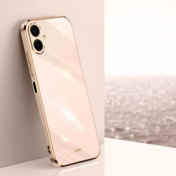 Samsung Galaxy A07 5G XINLI 6D Electroplate TPU Case - Pink - 1