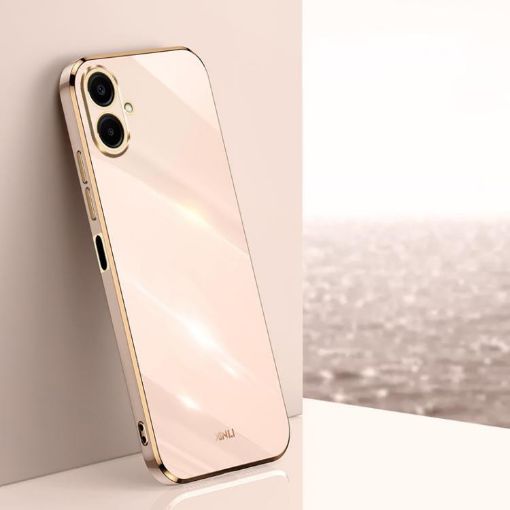 Samsung Galaxy A07 5G XINLI 6D Electroplate TPU Case - Pink - 1