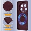 Xiaomi 14 Ultra Shockproof Silicone Magsafe Case - Plum Color - 7