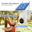 1080P HD WiFi Solar Surveillance Camera with Battery - Outdoor, White - 5