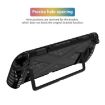 Nintendo Switch 2 Detachable X-Pattern Protective Case with Holder - Black - 6