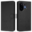 Vivo S30 Black RFID Leather Phone Case with Smile Embossing - 2