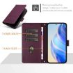 Violet RFID Leather Phone Case for vivo S30 - Smile Embossing Design - 3