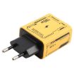 KO-72 GaN 120W 4-Port Fast Charger, 2 PD & 2 QC 3.0, EU Plug, Yellow - 2