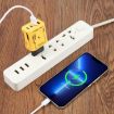 KO-72 GaN 120W 4-Port Fast Charger, 2 PD & 2 QC 3.0, EU Plug, Yellow - 5