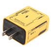 KO-72 GaN 120W 4-Port Fast Charger, 2 PD & 2 QC 3.0 USB-C, US Plug Yellow - 2