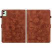 Tecno Megapad 11 Brown Lily Embossed Leather Tablet Case - 2