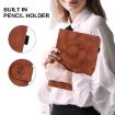 Tecno Megapad 11 Brown Lily Embossed Leather Tablet Case - 6