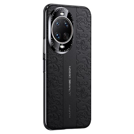 Huawei nova 14 Ultra Black Leather PC Case - Cloud Dragon Pattern - 1