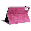 Tecno Megapad 11 Rose Red Butterfly Embossed Leather Tablet Case - 4
