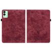 Tecno Megapad 11 Red Butterfly Rose Embossed Leather Tablet Case - 2