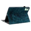 Tecno Megapad 11 Dark Blue Butterfly Rose Embossed Leather Tablet Case - 4
