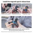 Magnetic Neck Mount Anti-shake Bracket with 3 in 1 1/4 Adapter - 4