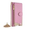 OPPO Find X8s Pink Crossbody Chain Fishtail Litchi Leather Case - 2