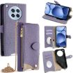 OPPO Find X8s Purple Crossbody Chain Fishtail Litchi Leather Case - 1