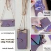 OPPO Find X8s Purple Crossbody Chain Fishtail Litchi Leather Case - 5
