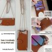 OPPO Find X8s+ Brown Crossbody Chain Fishtail Litchi Leather Case - 5