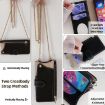 Vivo X200s Black Crossbody Chain Fishtail Litchi Leather Phone Case - 5