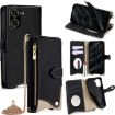 Redmi A5 4G Crossbody Chain Fishtail Litchi Leather Case Black - 1