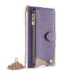 Redmi A5 4G Purple Crossbody Chain Fishtail Litchi Leather Case - 2