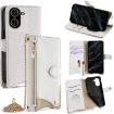 Redmi A5 4G White Crossbody Chain Fishtail Litchi Leather Case - 1