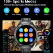 GT97 Smart Watch with 1.53" Round Screen & Bluetooth Earphone - Silver - 7